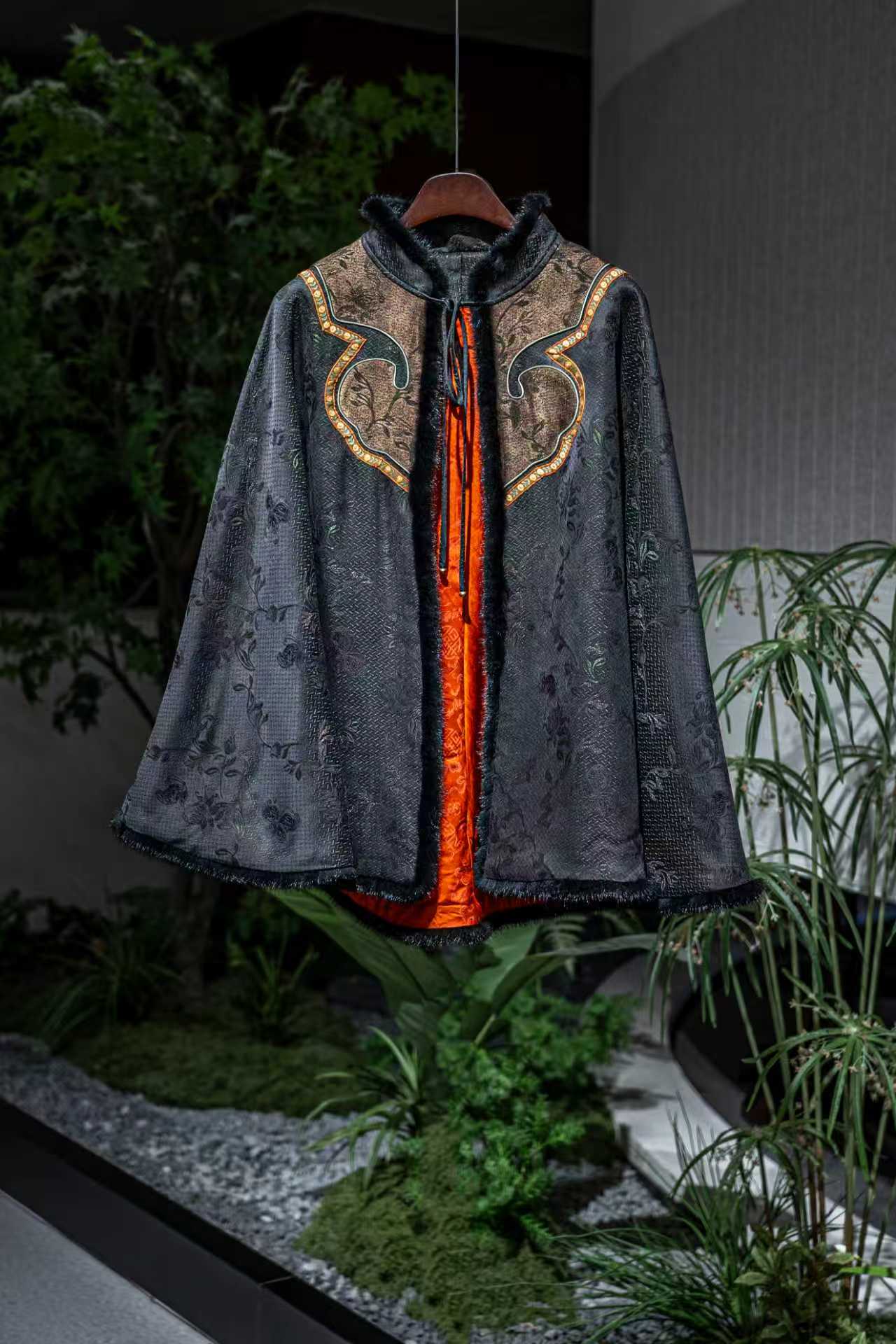 MC【美锦家】新中式女款斗篷【定制no退no换】