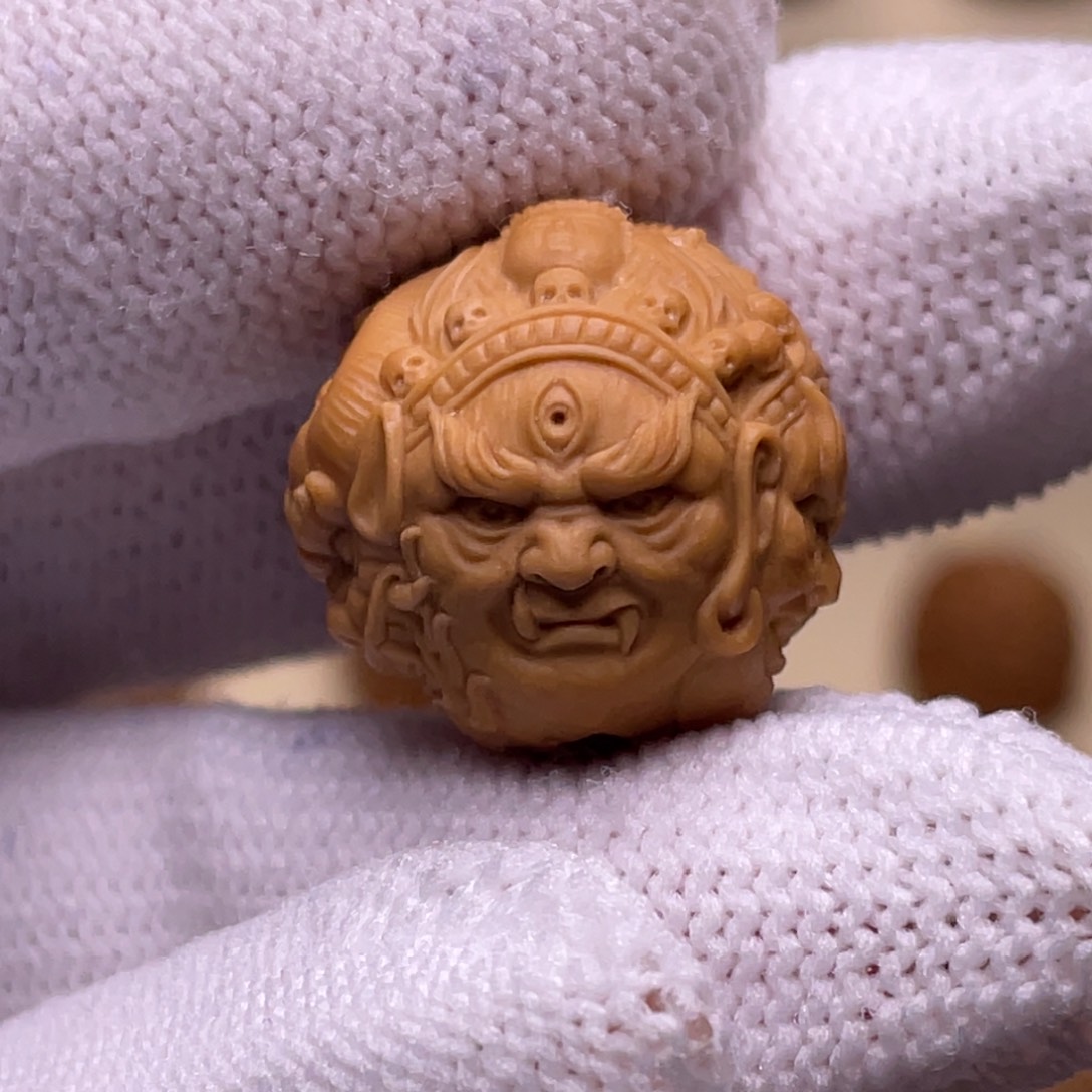 猴头核桃吊坠大威德金刚18+