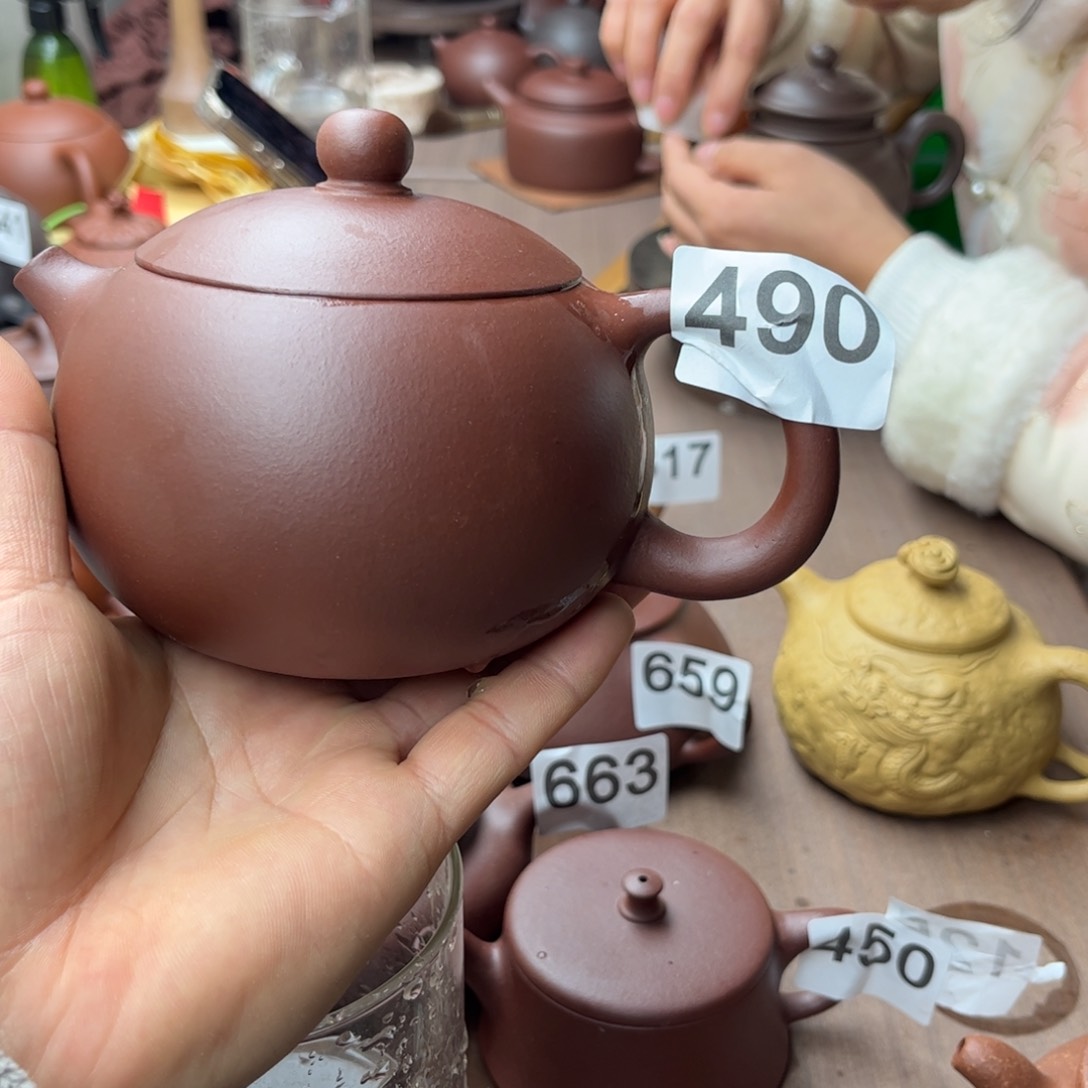 紫砂茶壶紫泥西施壶420左右瑕疵