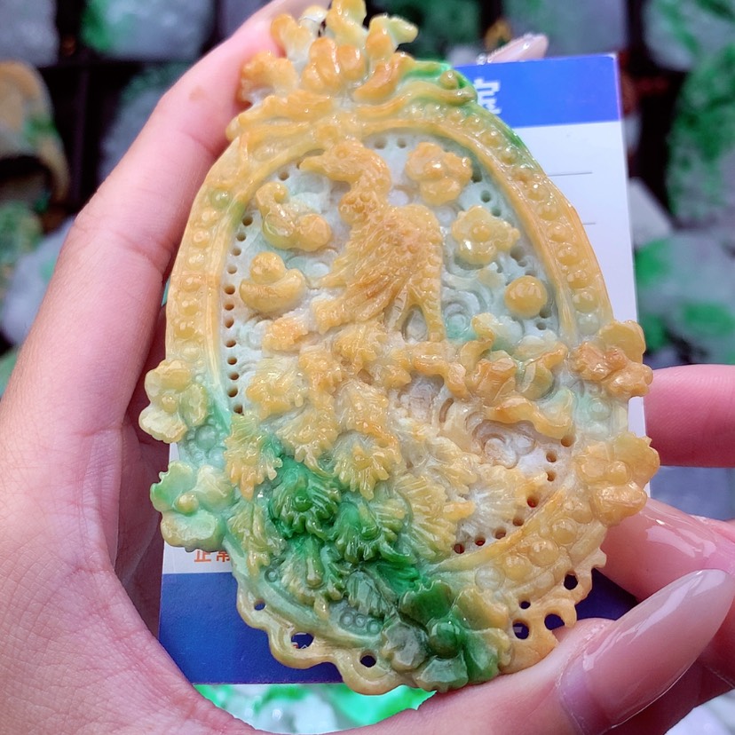 【闪购商品】翡翠颈饰未镶嵌羊*龍天然