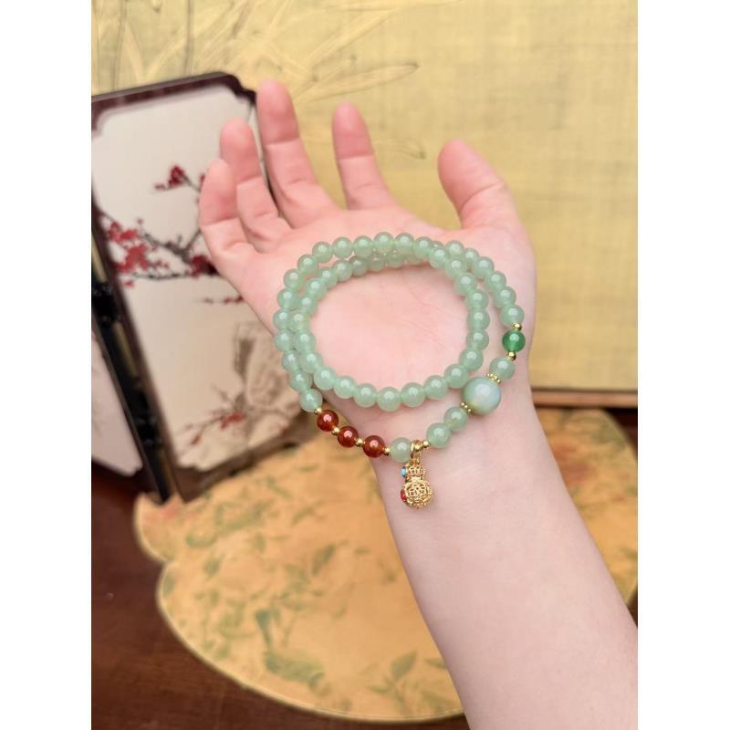 DH1236-东陵玉6mm多圈手串