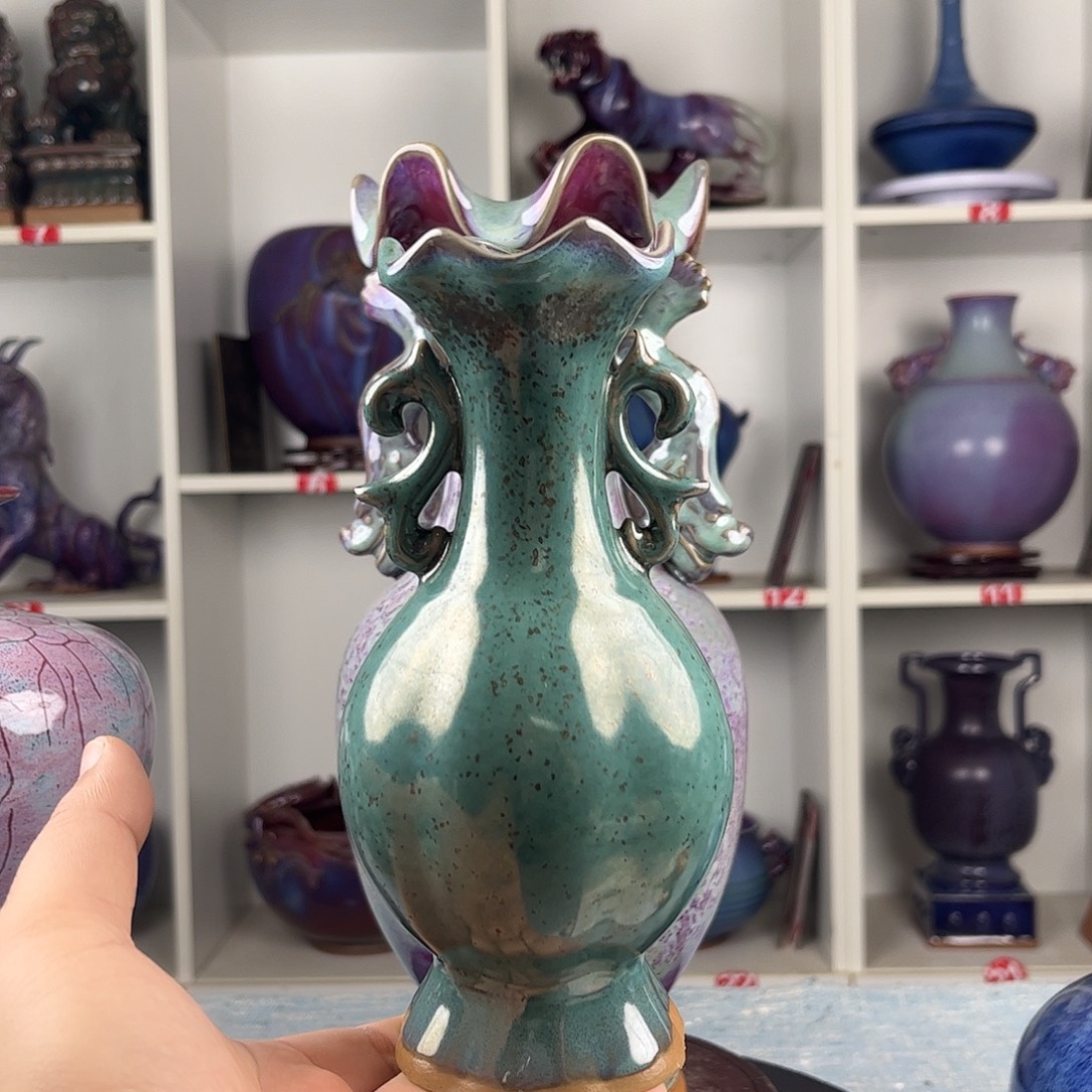 瓷片摆件……钧瓷 花器
