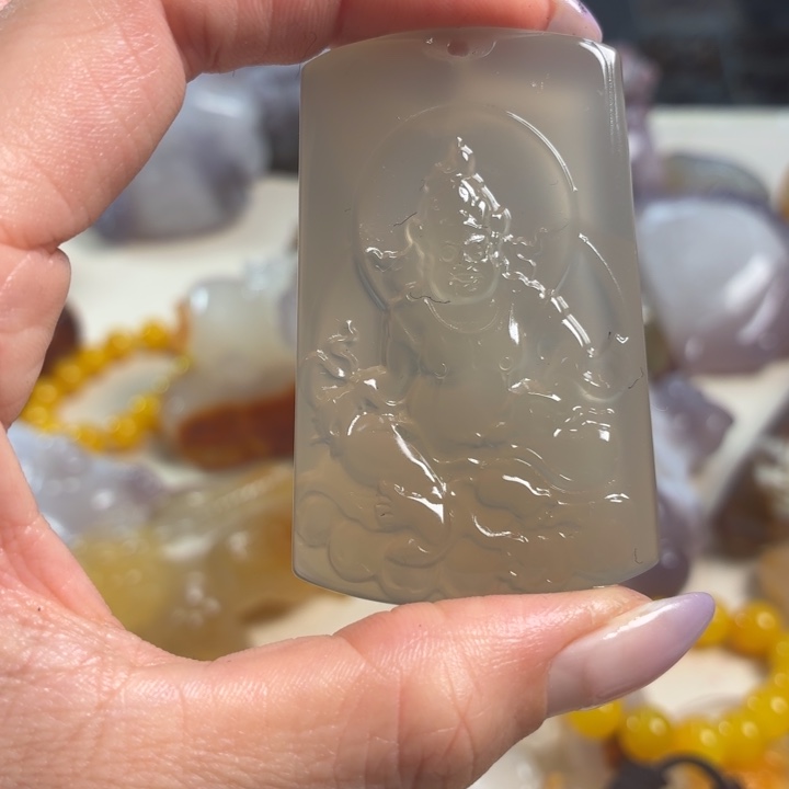 玛瑙/玉髓未镶嵌吊坠(不含链)