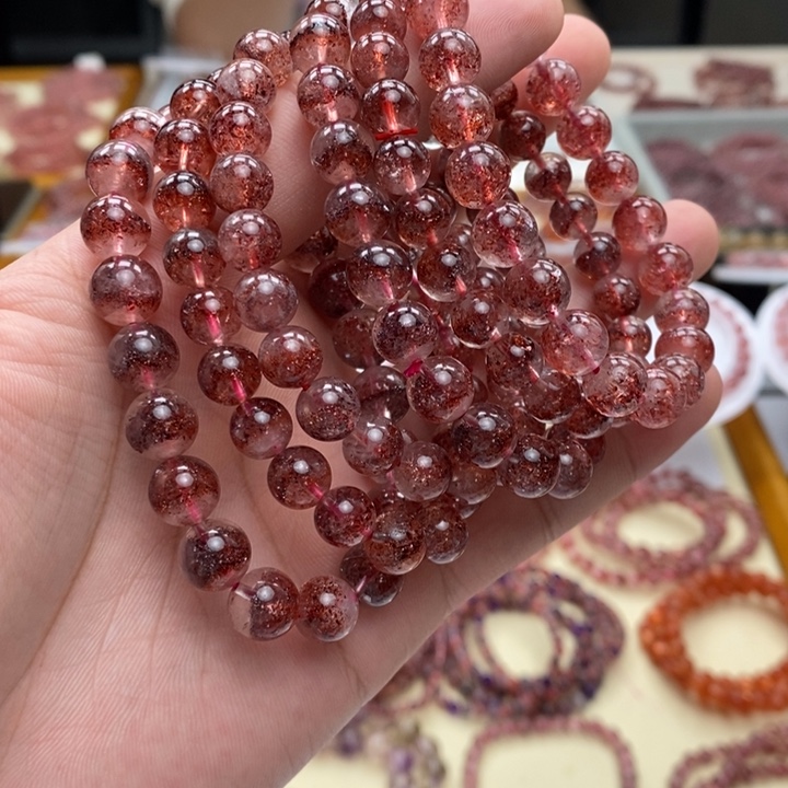 手串未镶嵌水晶金草莓 多样性发一