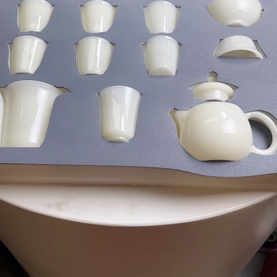 瓷片高档皙白玉瓷茶具套装