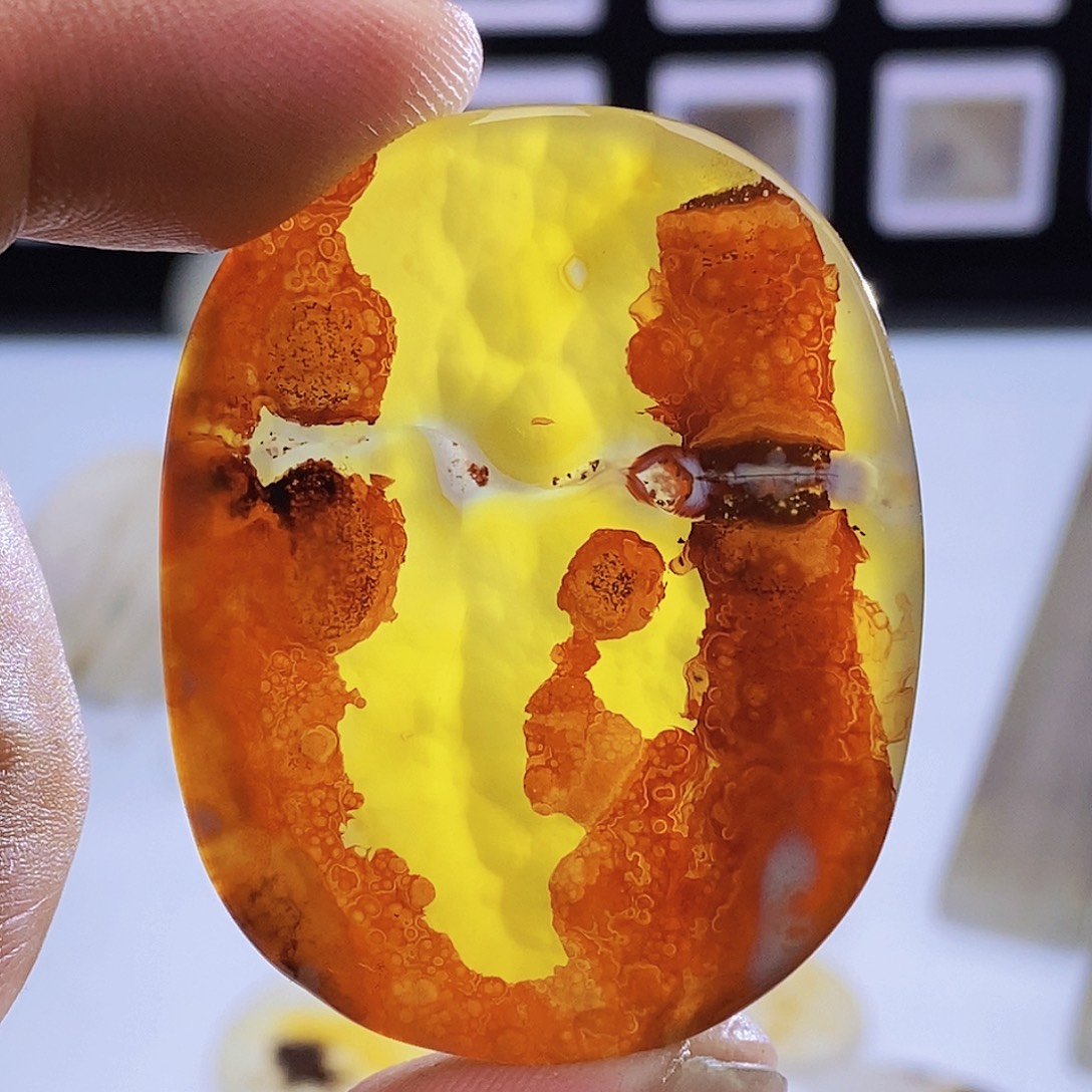 不***屋玛瑙/玉髓未镶嵌吊坠(不含链)