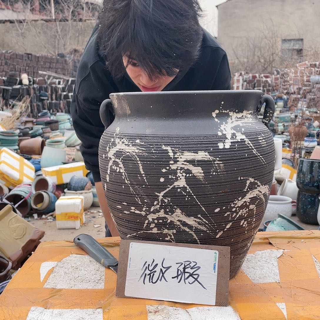 红陶宜兴紫砂花盆