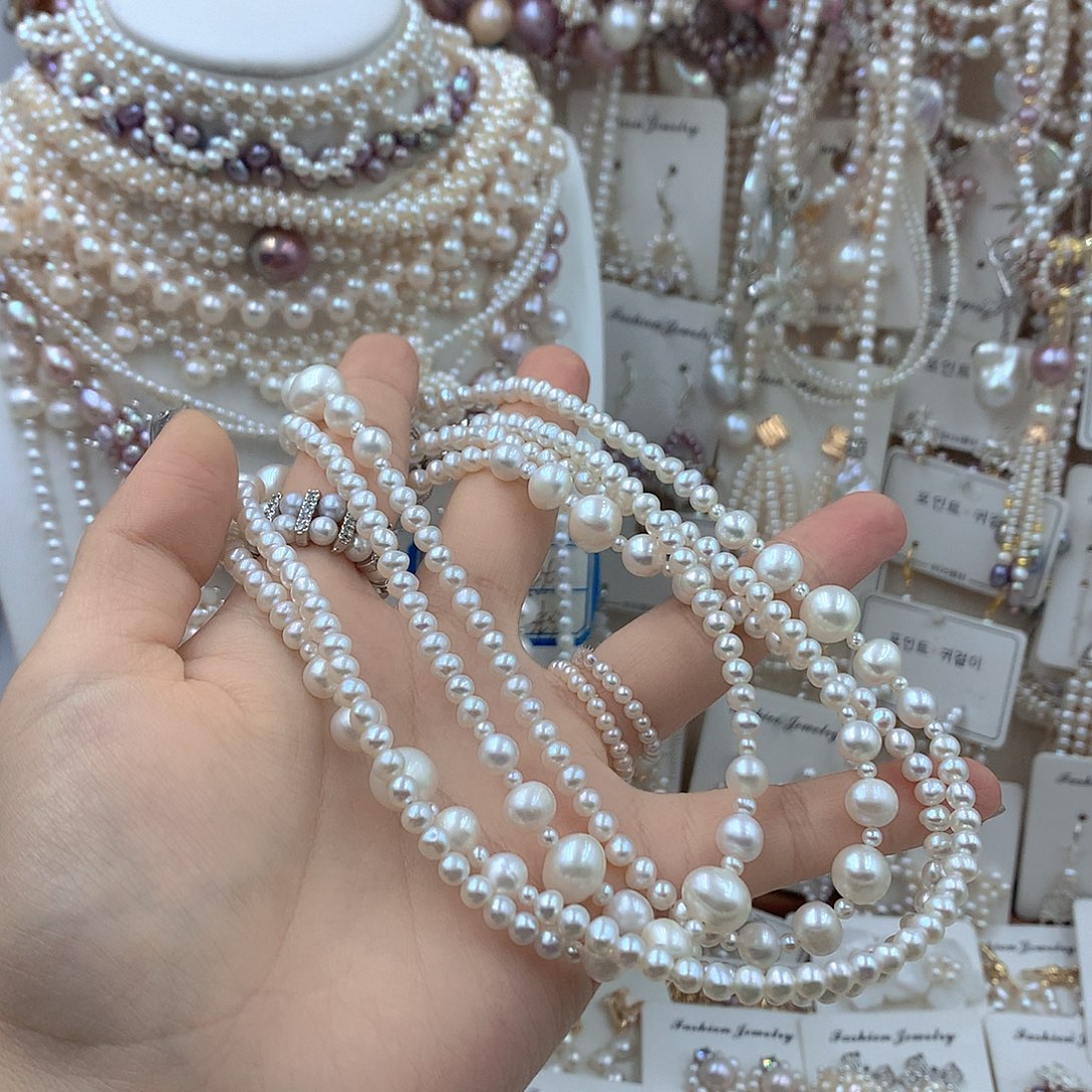 难***柜淡水珍珠耳饰银S925镶嵌