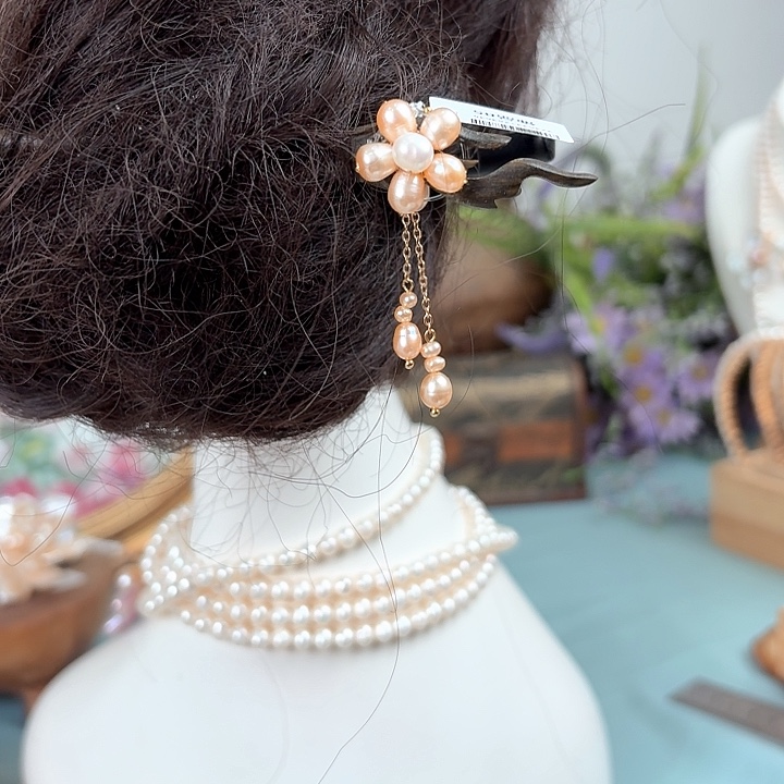 未镶嵌发饰淡水珍珠