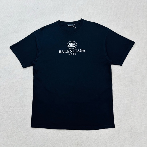 99新 Balenciaga/巴黎世家 印花logo短袖/S码/WL1714