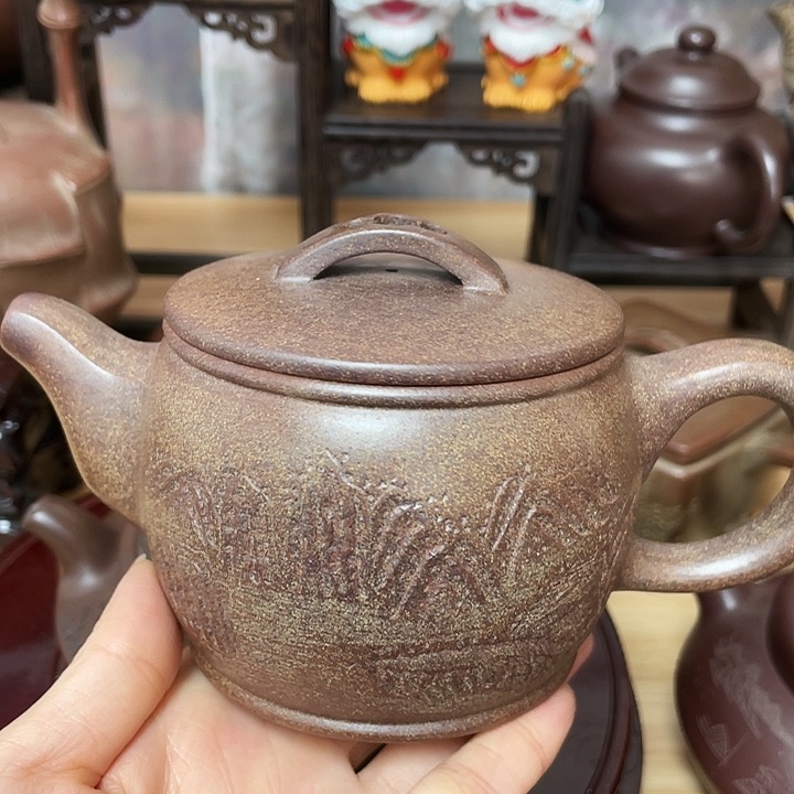 紫砂茶壶原矿手工制作