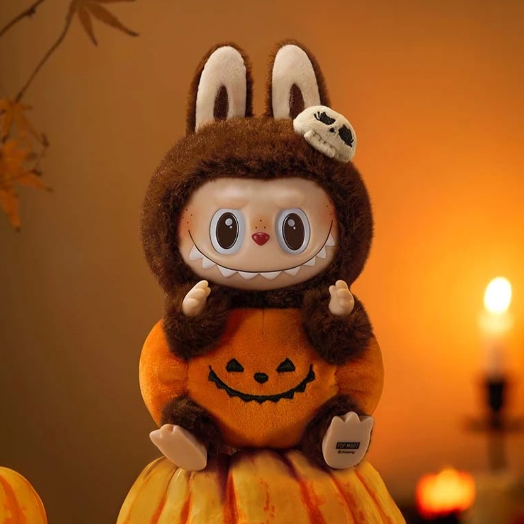 POP MART/万圣节南瓜搪胶毛绒挂件