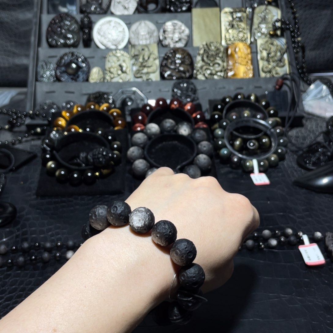 黑曜岩手链未镶嵌樱*