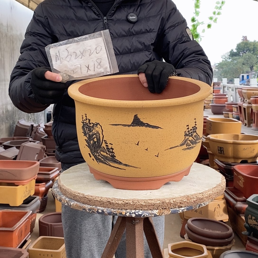 紫砂花盆紫砂花盆