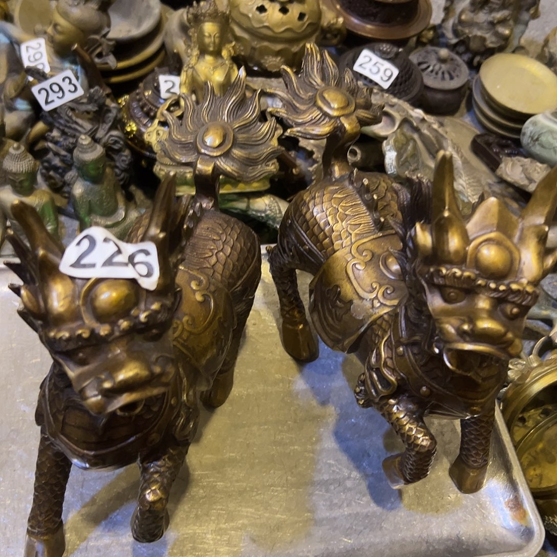 保***哥黄铜摆件，文房摆件