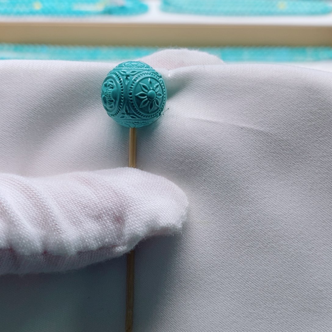 绿松石刺骨珠未镶嵌