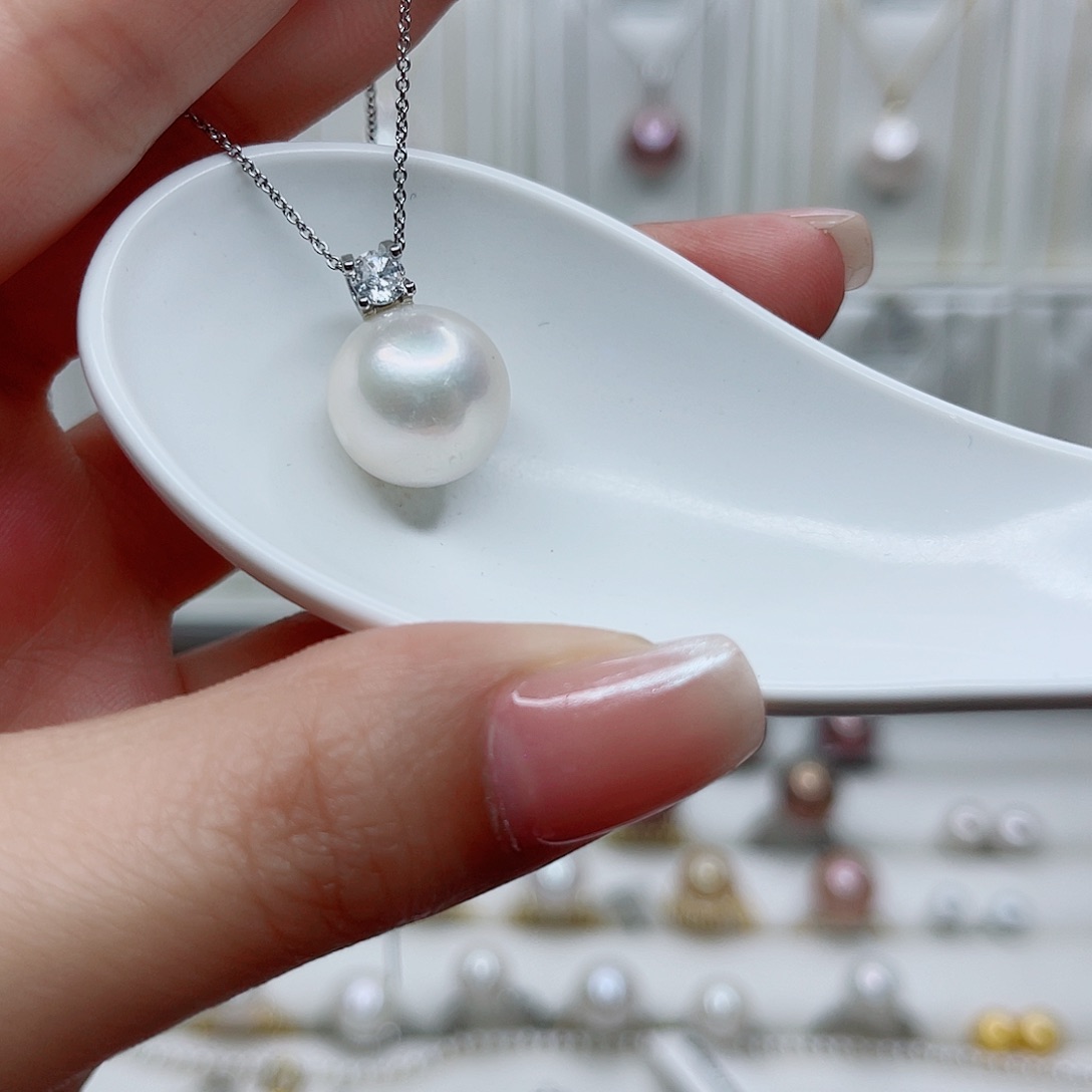 淡水珍珠未镶嵌吊坠(赠链)