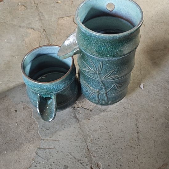 【闪购商品】绿色两个瑕疵竹觉