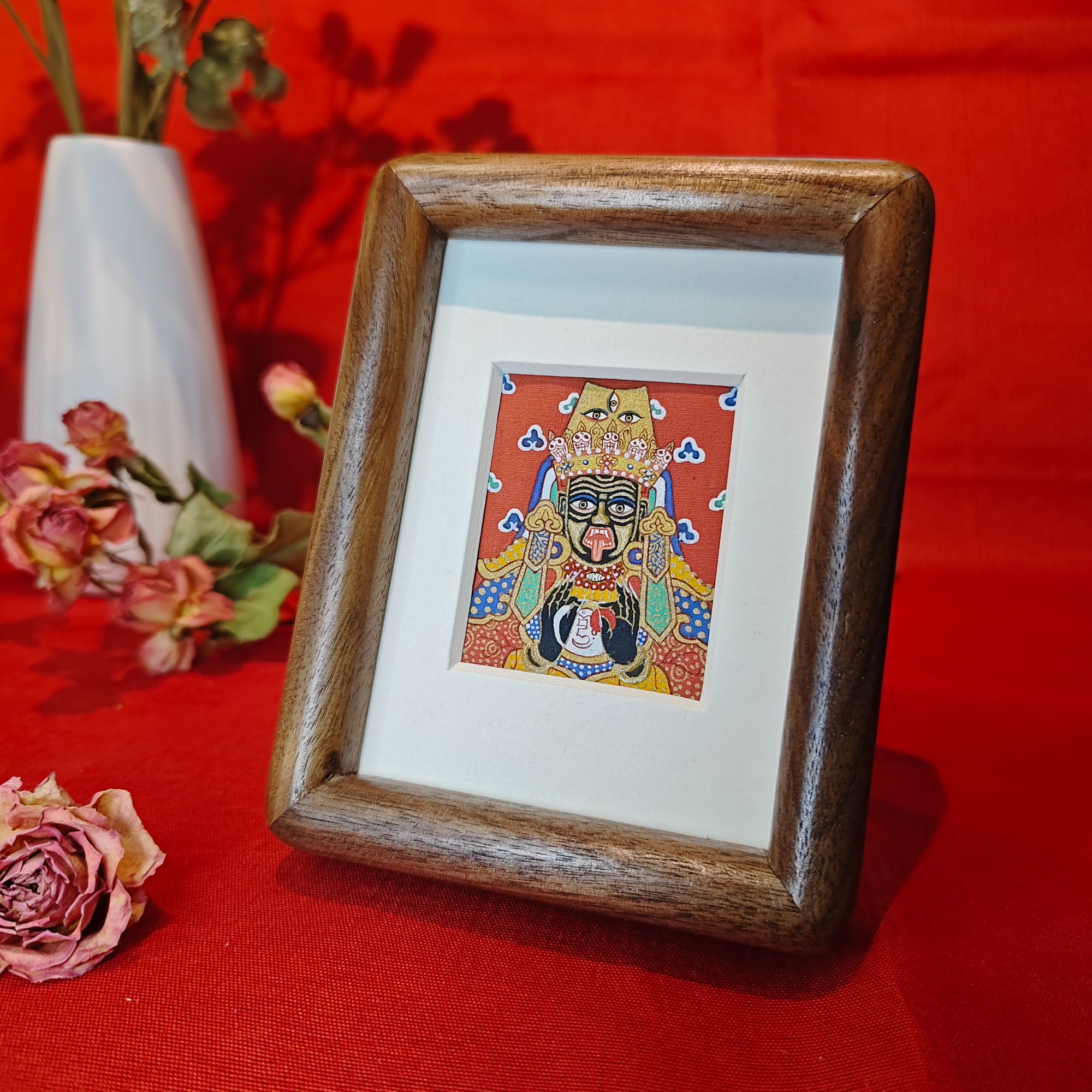 【敕勒梵歌】扎基拉姆 青海  热贡 矿料纯手绘 