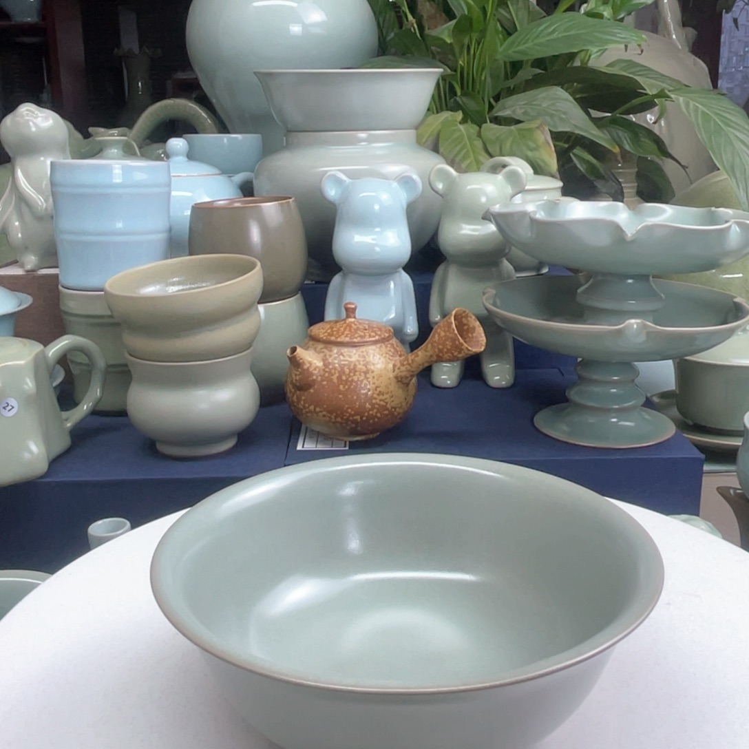 汝州汝瓷主人碗全手工啊啊啊啊啊啊