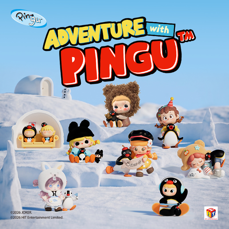 【直播现拆】Pingu45周年暖心奇遇系列盲盒 pingu企鹅联名桌面摆件