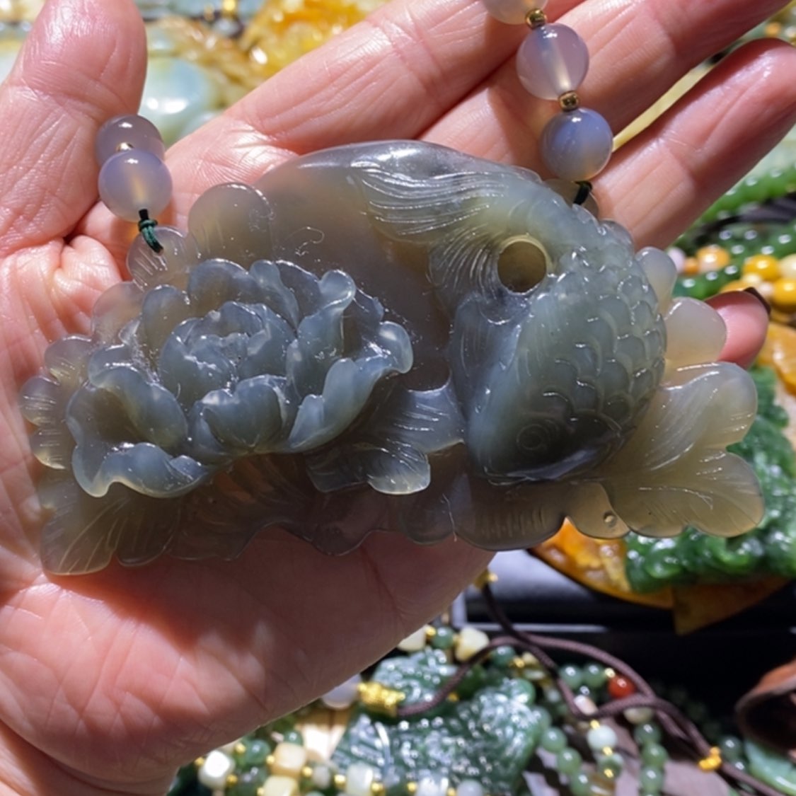 【闪购商品】岫玉毛衣链未镶嵌