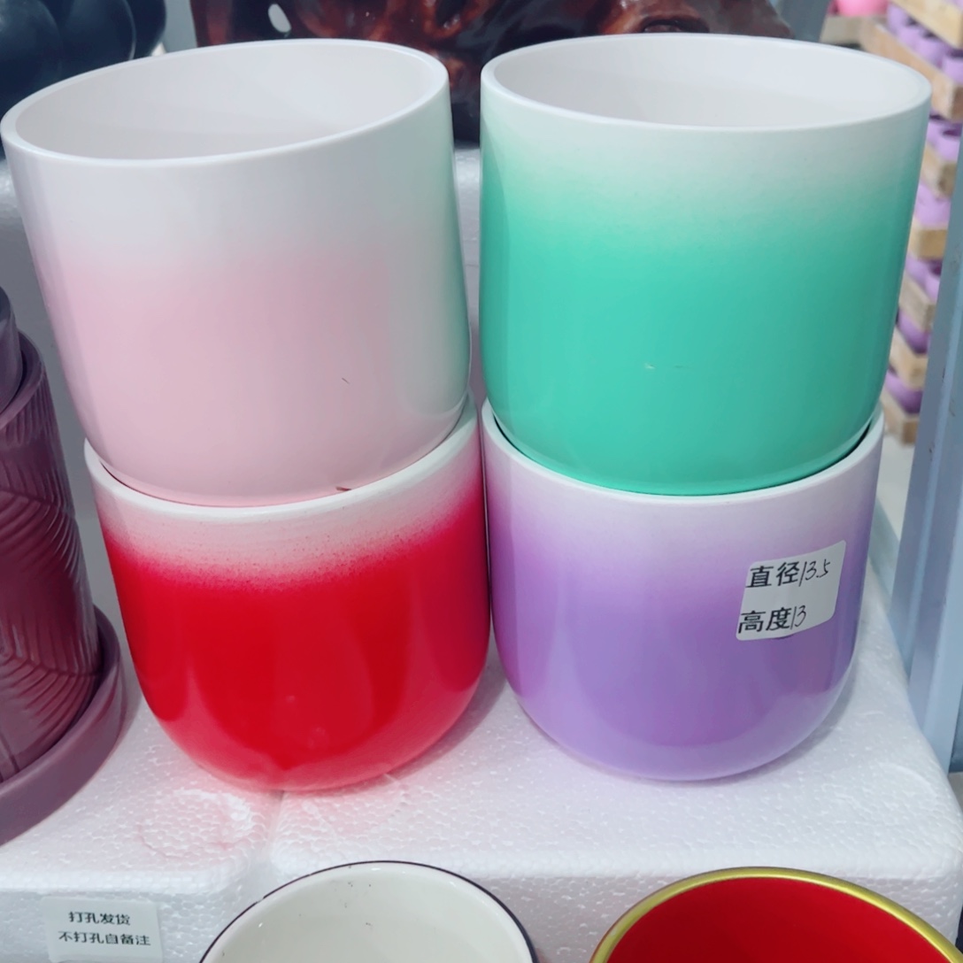 有孔，陶瓷花盆满10米包邮发货