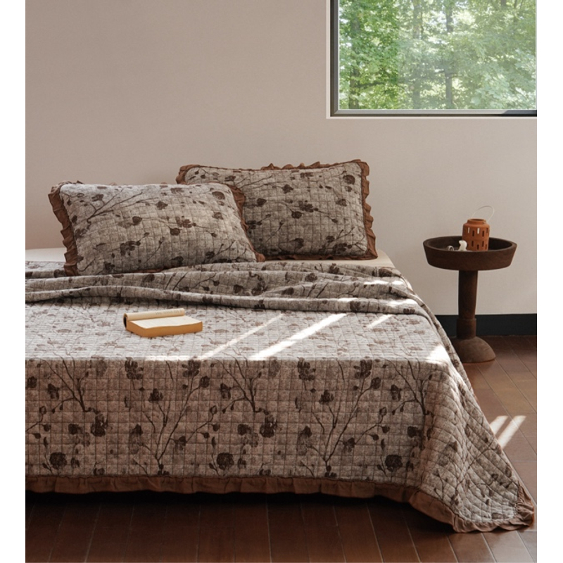 幕古（Mugu）林织亚麻（蚕丝床盖）三件套245*250～H006