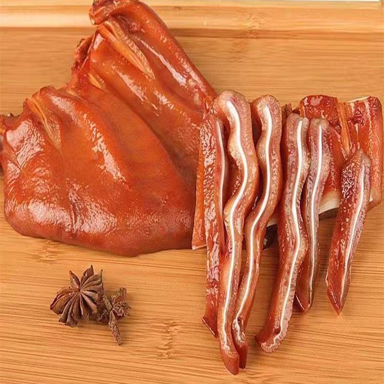 卤猪耳朵 霍邱卤菜卤味耳朵皮新鲜耳朵卤制熟食