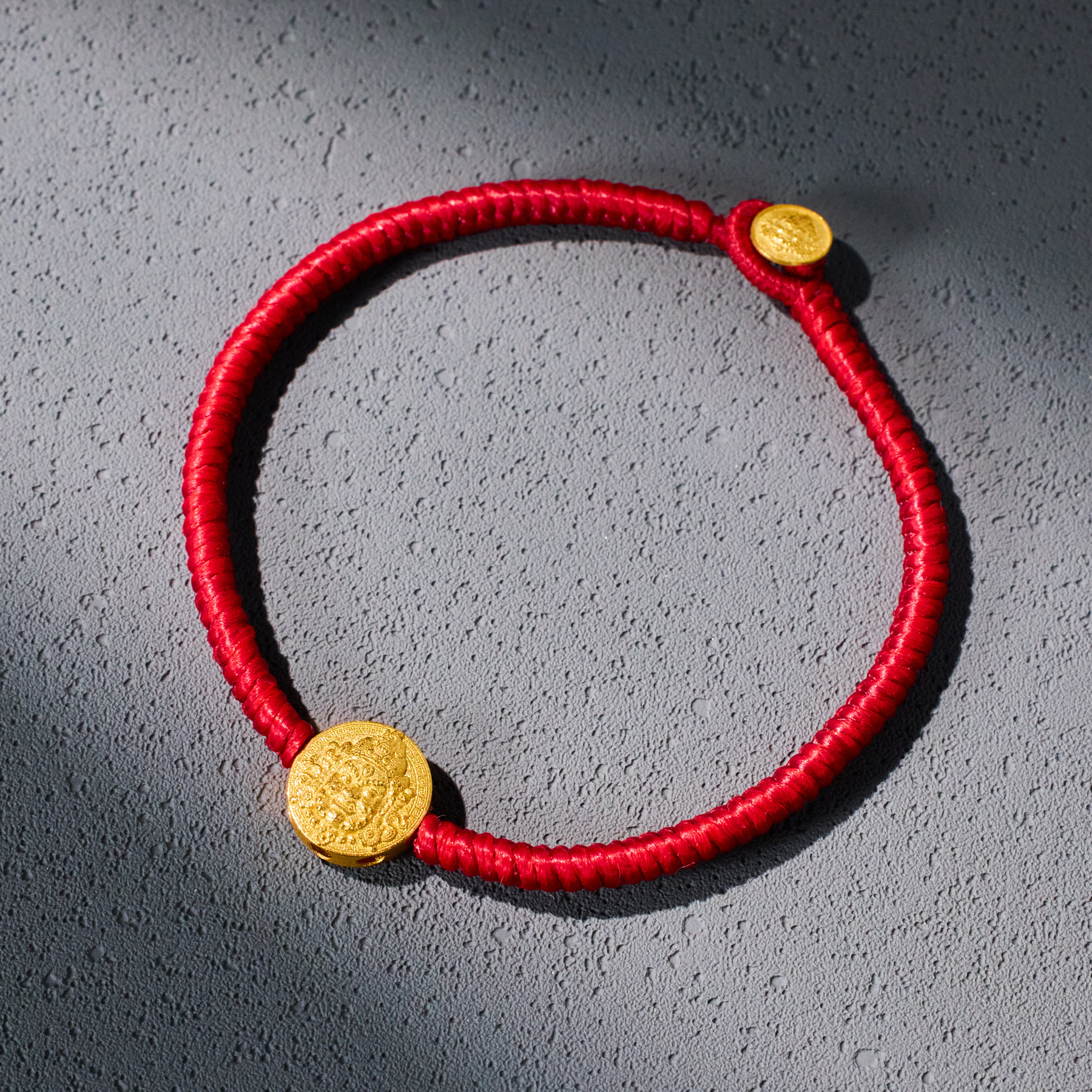 【歪歪】（素金）财霸*黄财神手绳*18K金（多样性发一）XB-H96270