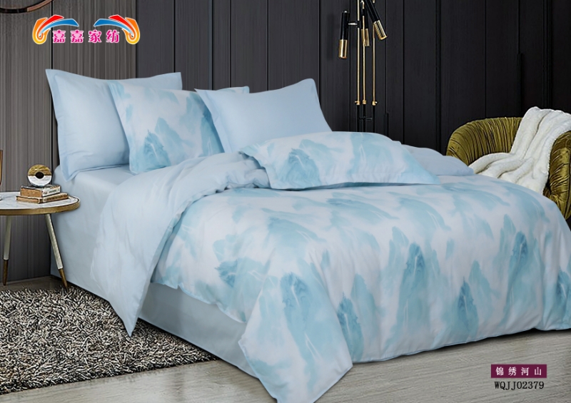 嘉嘉家纺锦绣河山纯棉四件套高端大气款