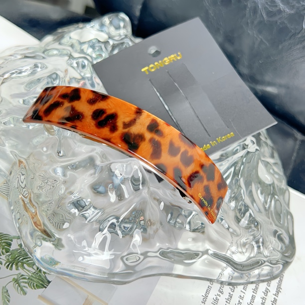 韩国醋酸France法式简约气质高品质一字夹横夹弹簧夹低马尾夹弧形