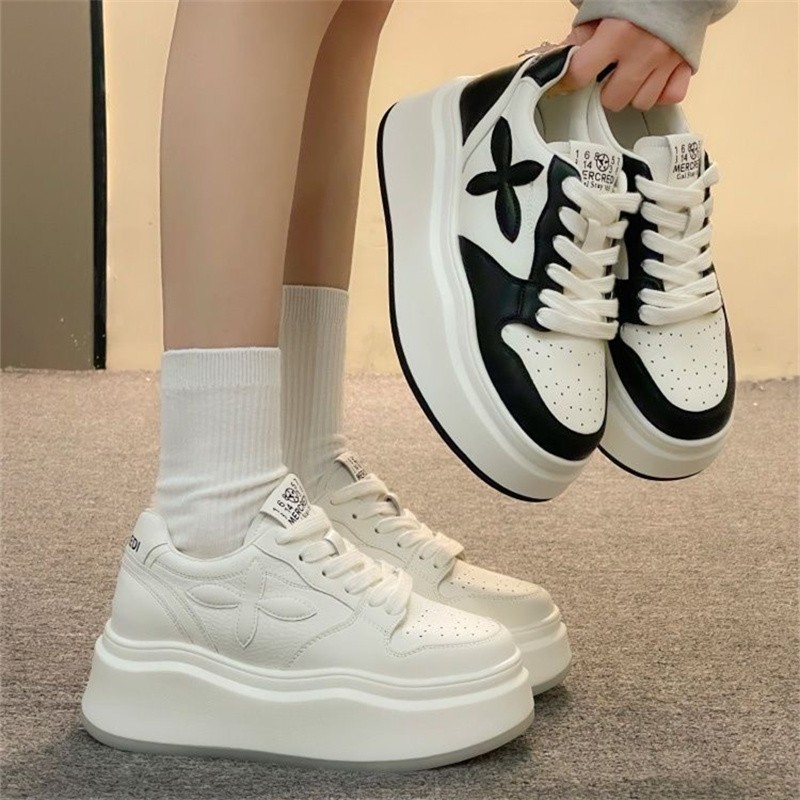 增高小白鞋2025年新款爆款女鞋春季时尚休闲鞋透气舒适运动鞋子LQ