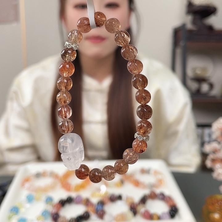 未镶嵌水晶手链黑金超七设计款14