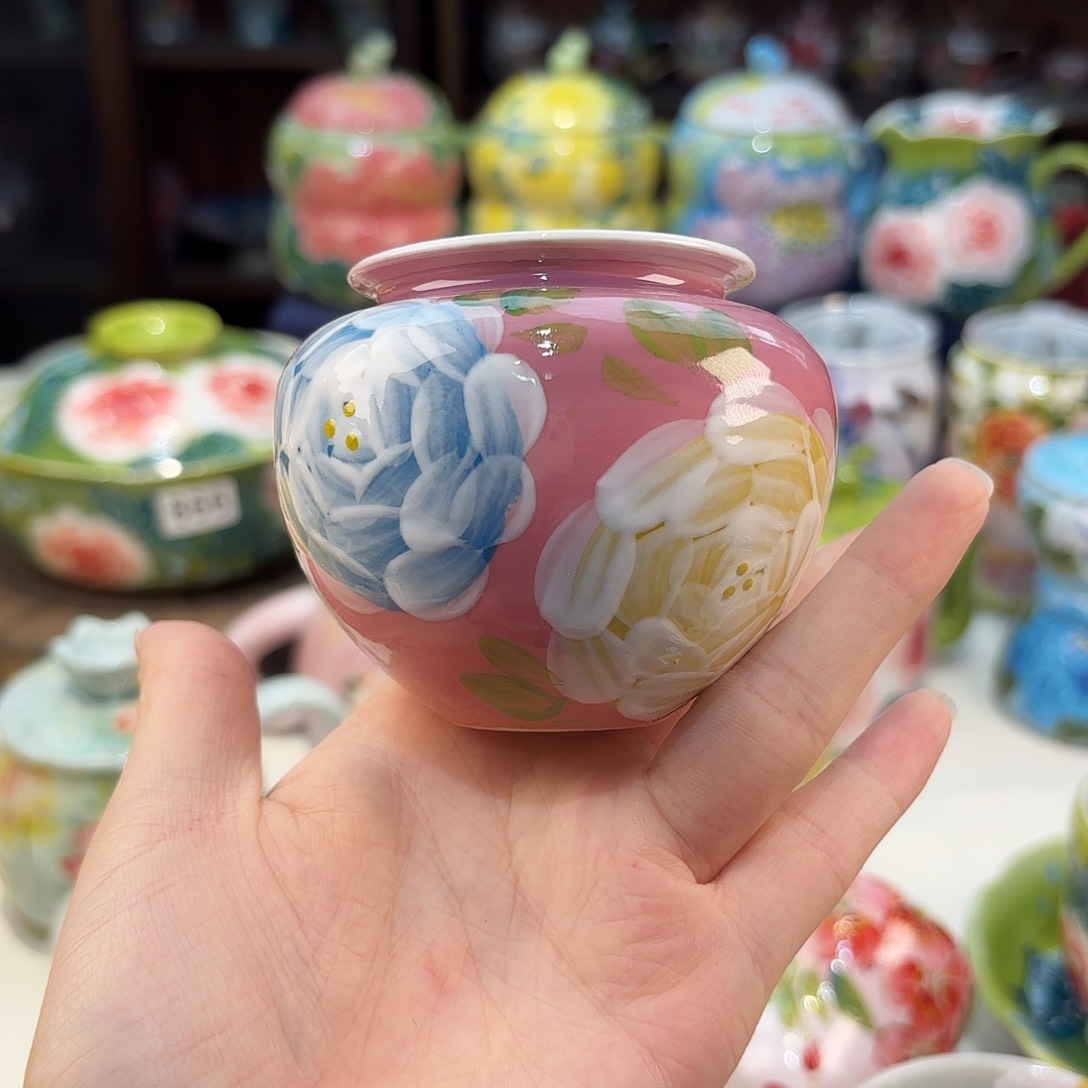 景德镇手绘高温釉下彩陶瓷茶具