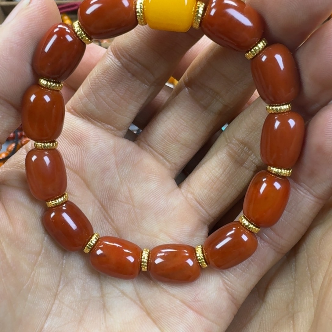 南红玛瑙未镶嵌手链