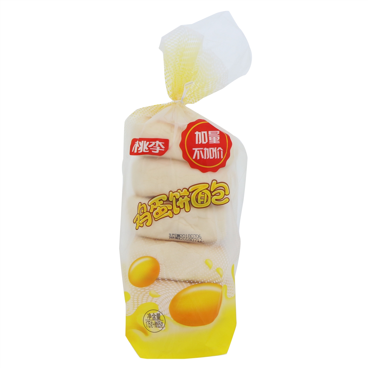 桃李210g鸡蛋饼面包 1包