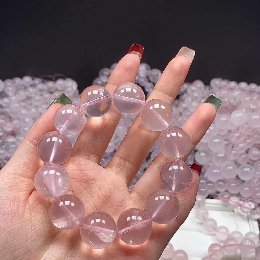 手串未镶嵌水晶17mm星光莫粉