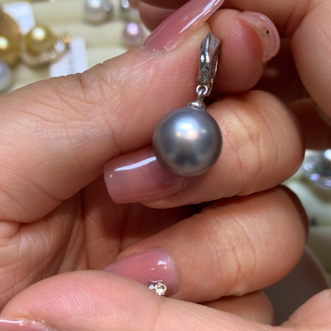 海水珍珠颈饰银S925镶嵌