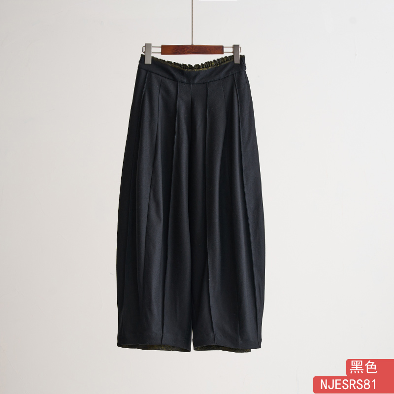 娜家国风绵羊毛阔腿裤NJE（SRS-81）