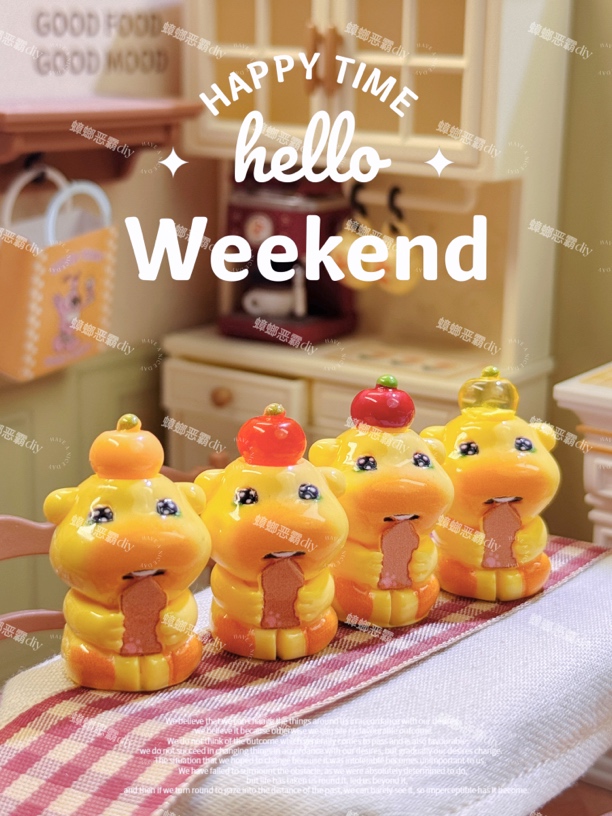 【恶霸定制】水豚噜噜树脂配件diy奶油胶手机壳立体挂件摆件手工