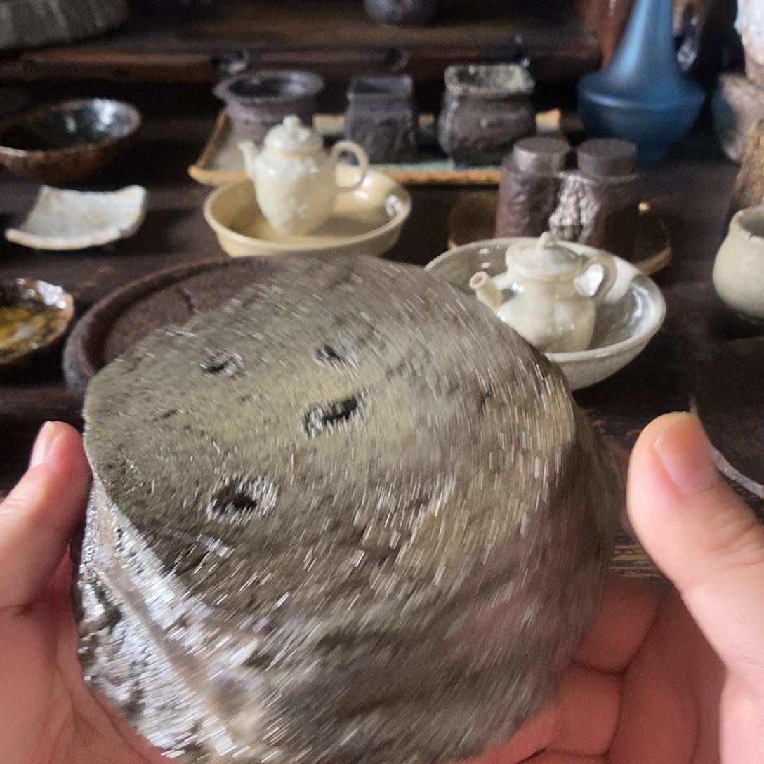 手工制作柴烧茶具