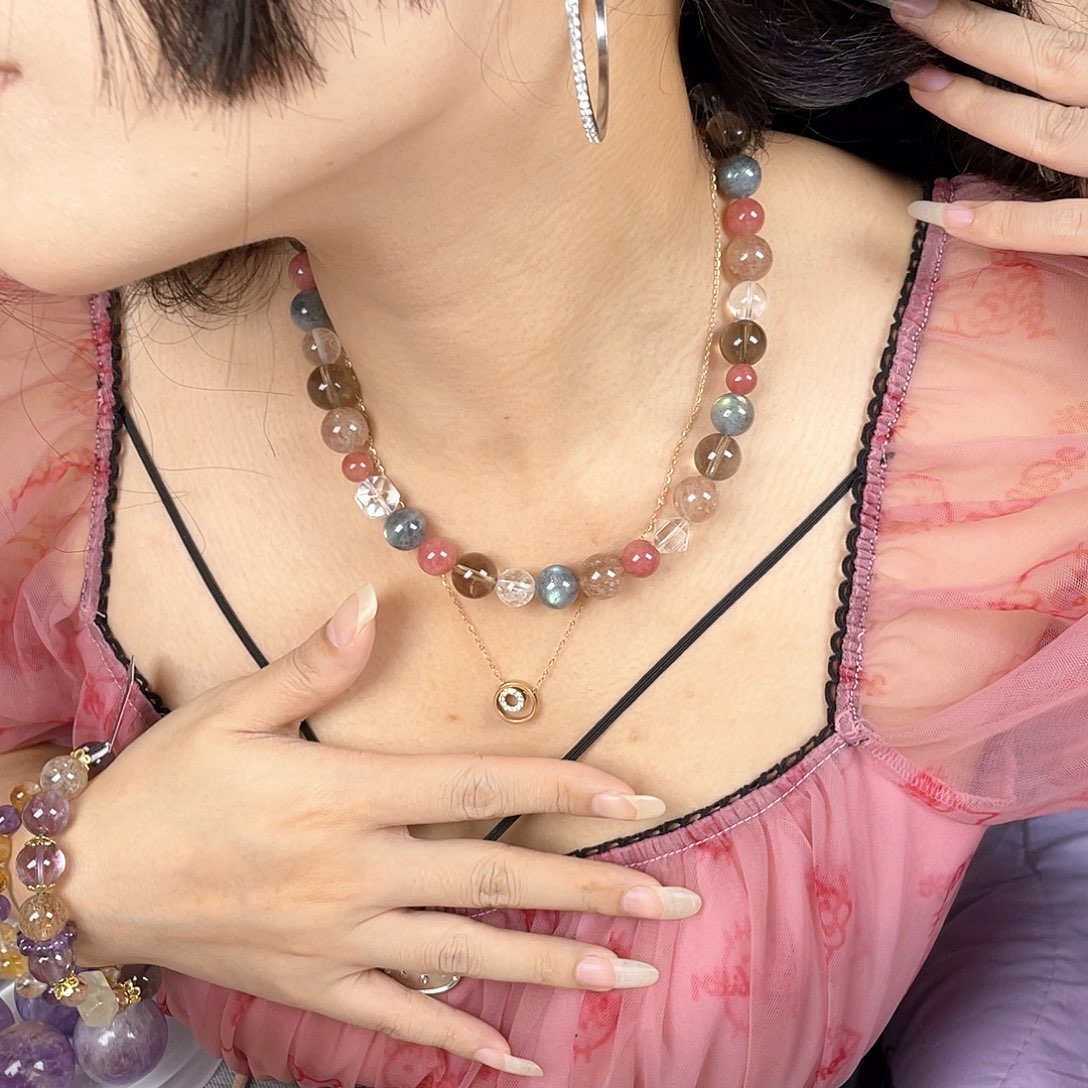 银S925镀金镶嵌手链水晶