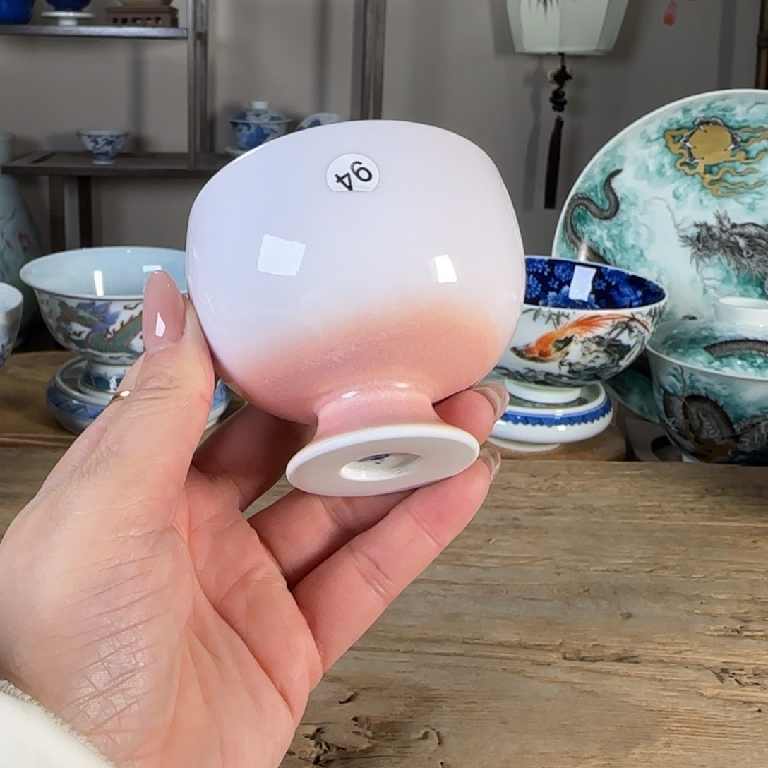 杯景德镇陶瓷柴烧多人