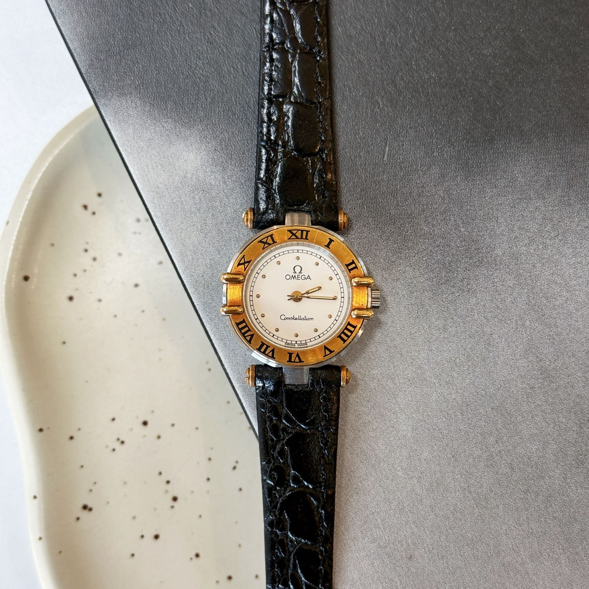 95新 Omega/欧米茄 1989年·“Manhattan”星座” 中古石英表 ZA1932