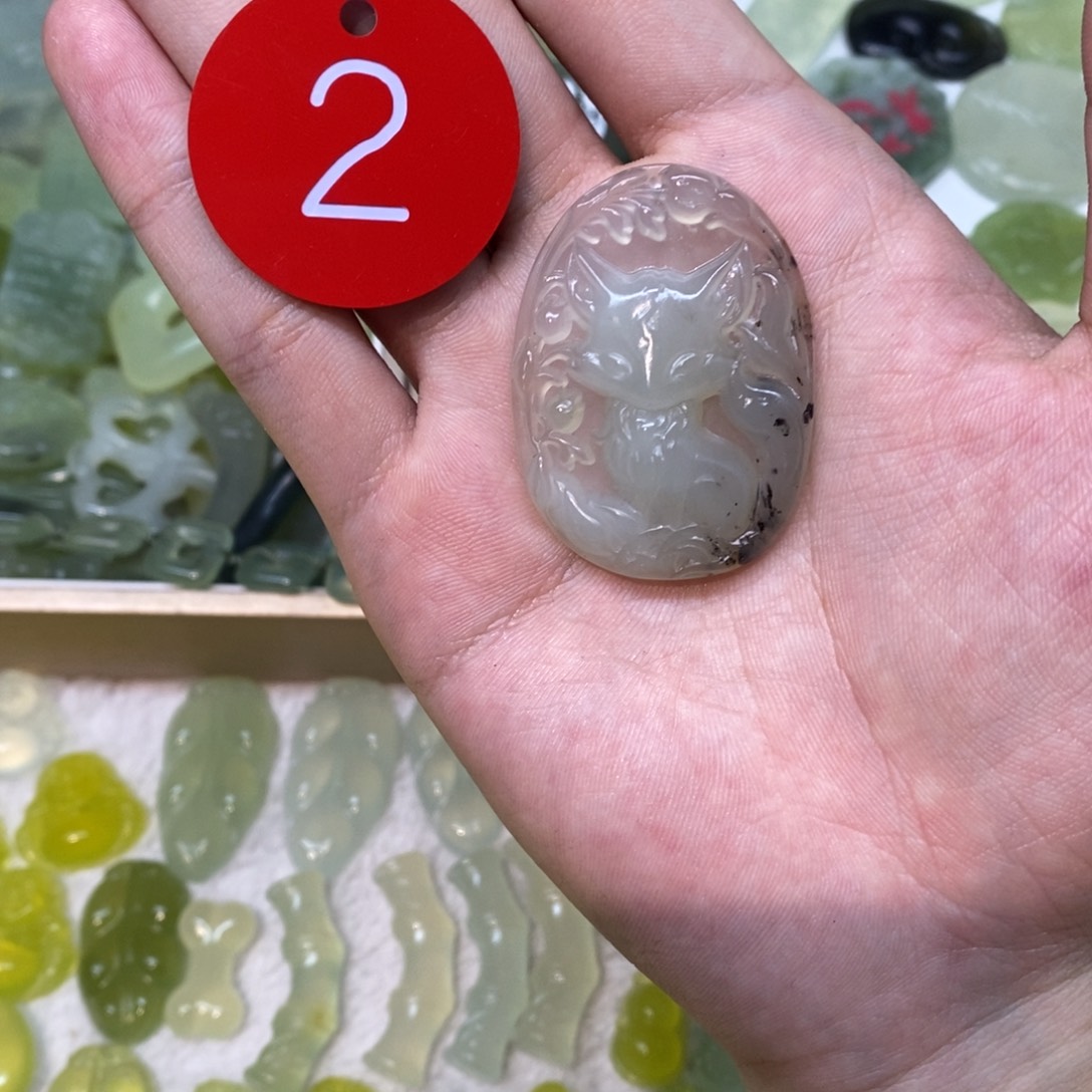 岫玉未镶嵌吊坠(不含链)两单包邮