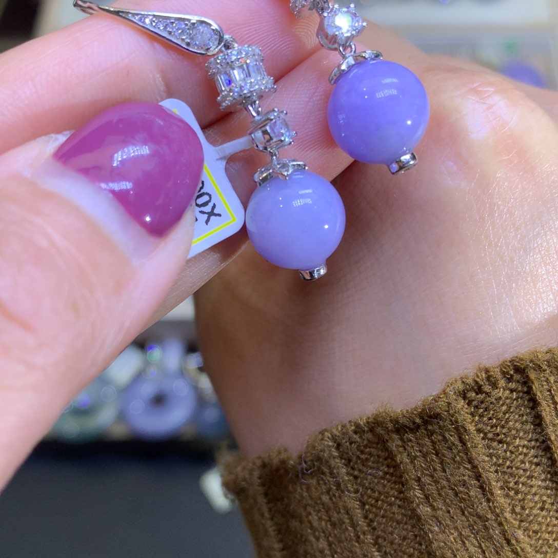 翡翠颈饰银S925镶嵌翡翠