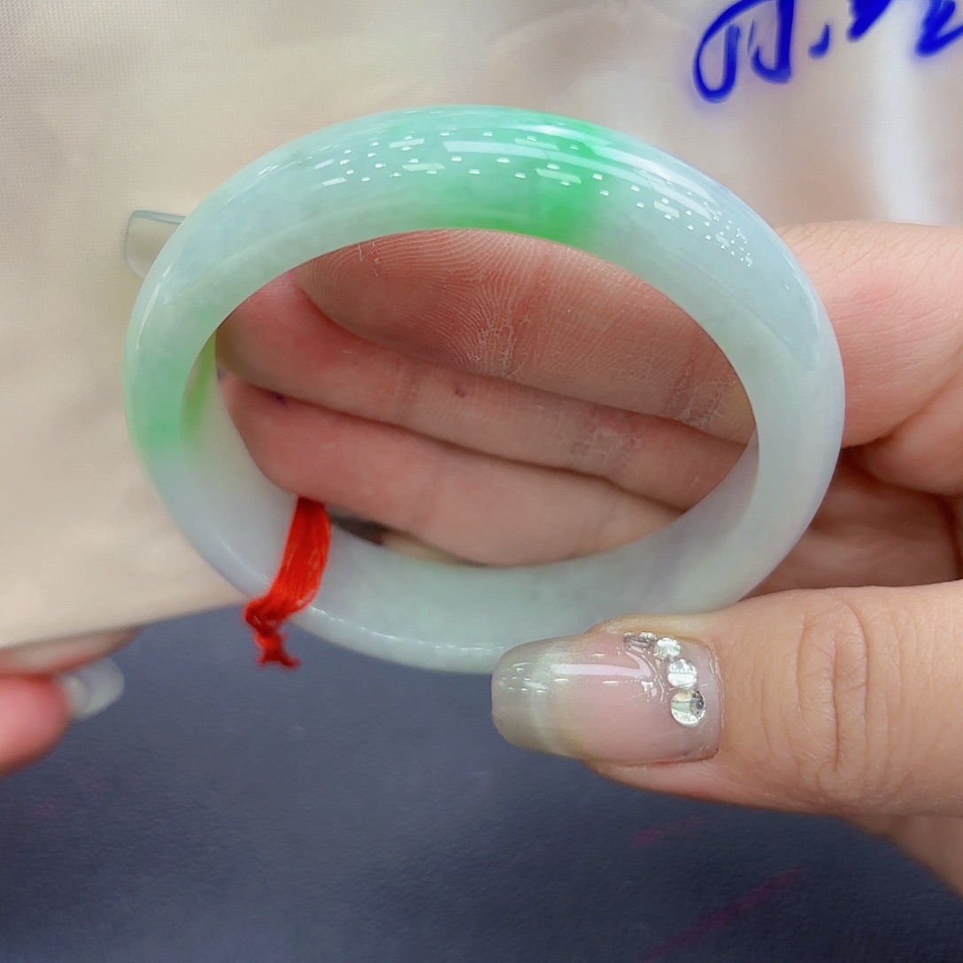 翡翠未镶嵌手镯手镯53.52