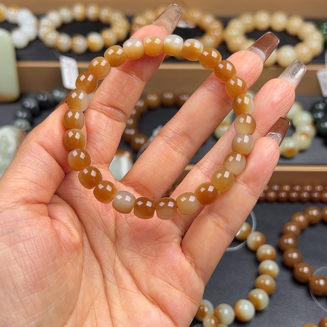 和田玉未镶嵌手链