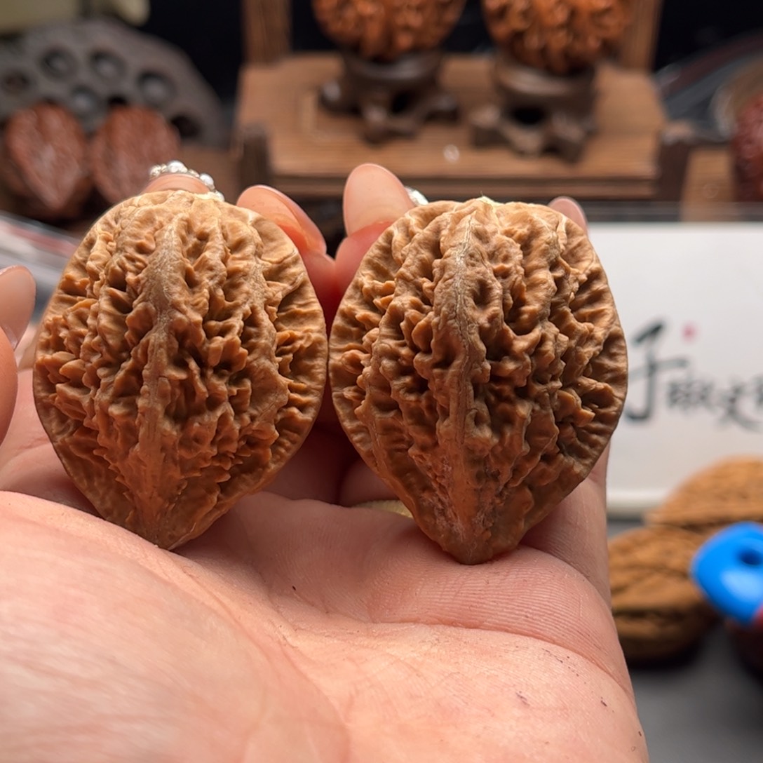 文玩核桃把件关东木子家楸大胖99